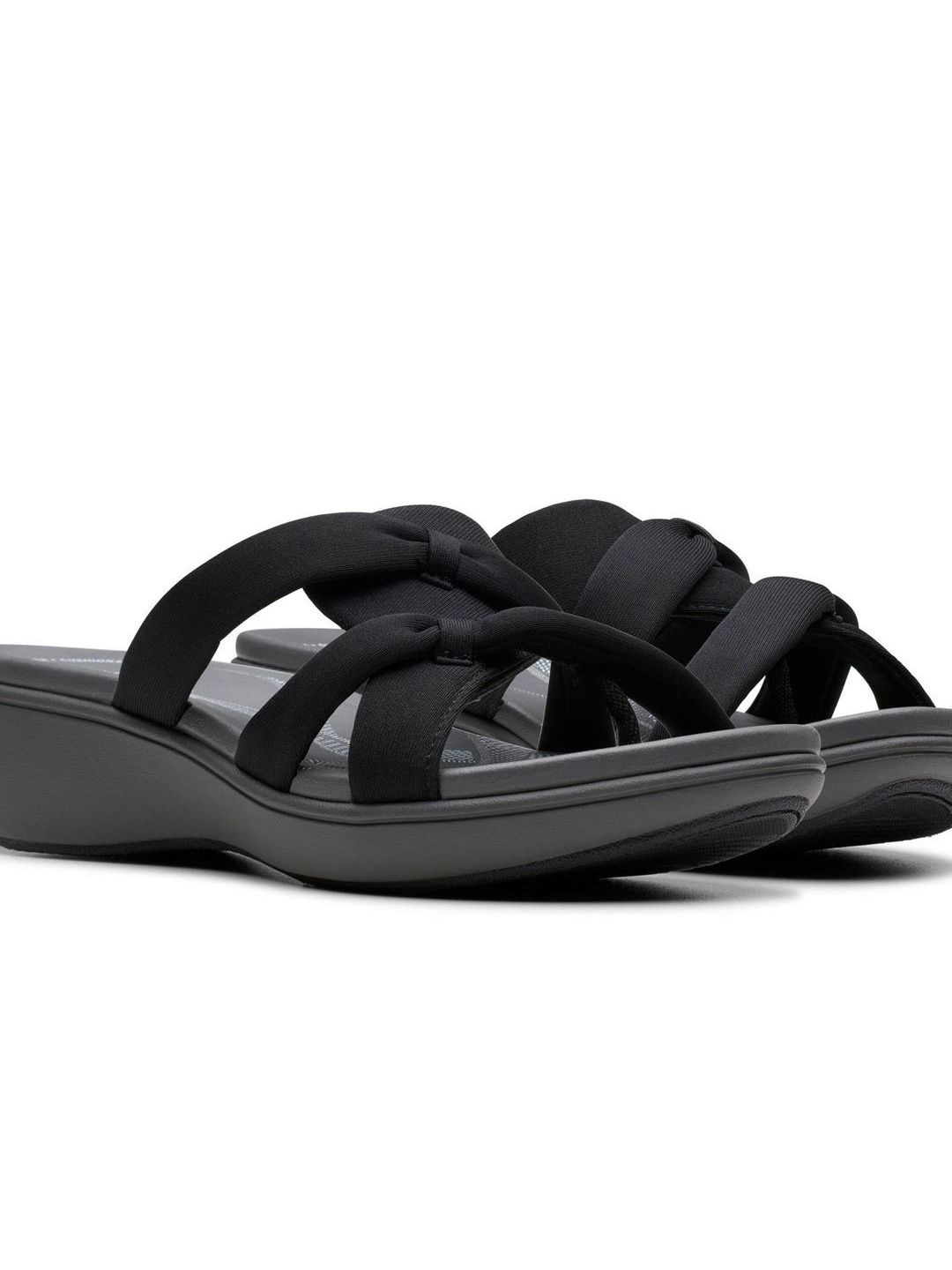 Clarks TPR Wedge Pumps with Bows-image-38