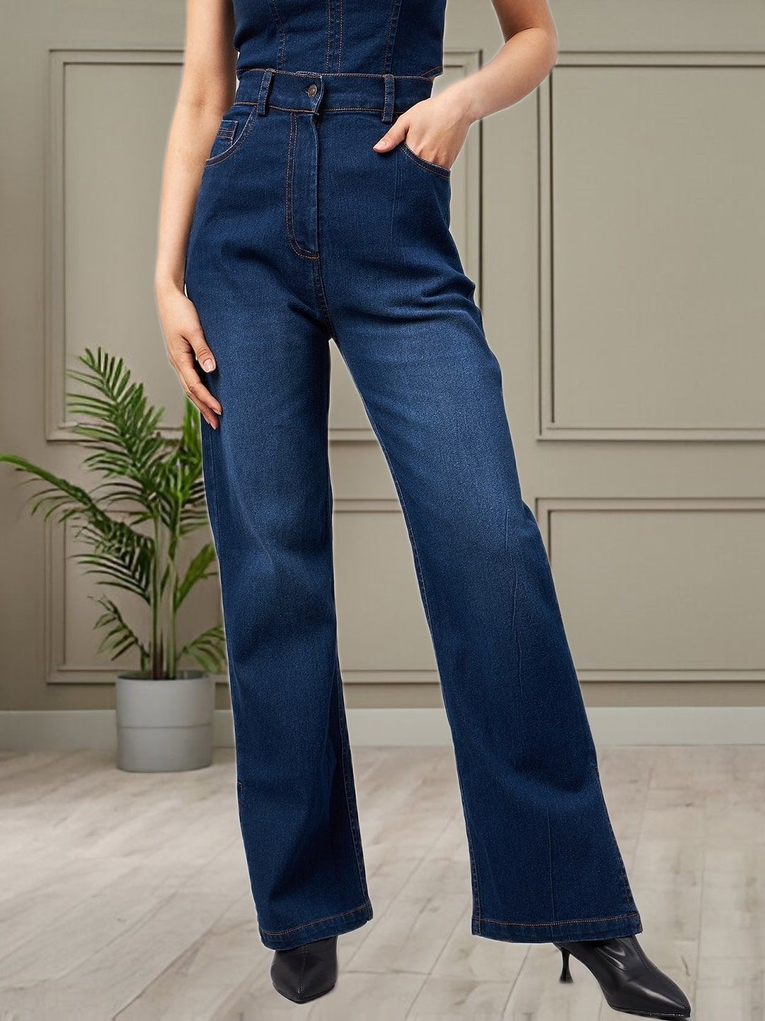 R.Code by The Roadster Life Co. Women Flared High-Rise Stretchable Jeans-picture-30