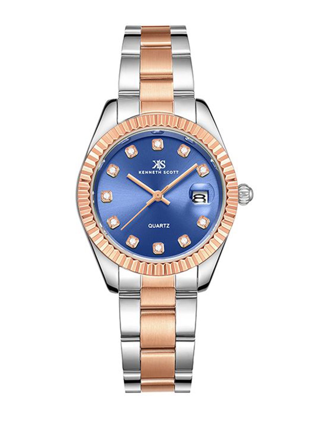 KENNETH SCOTT Women Embellished Dial & Stainless Steel Analogue Watch K23546-KBKN-picture-22