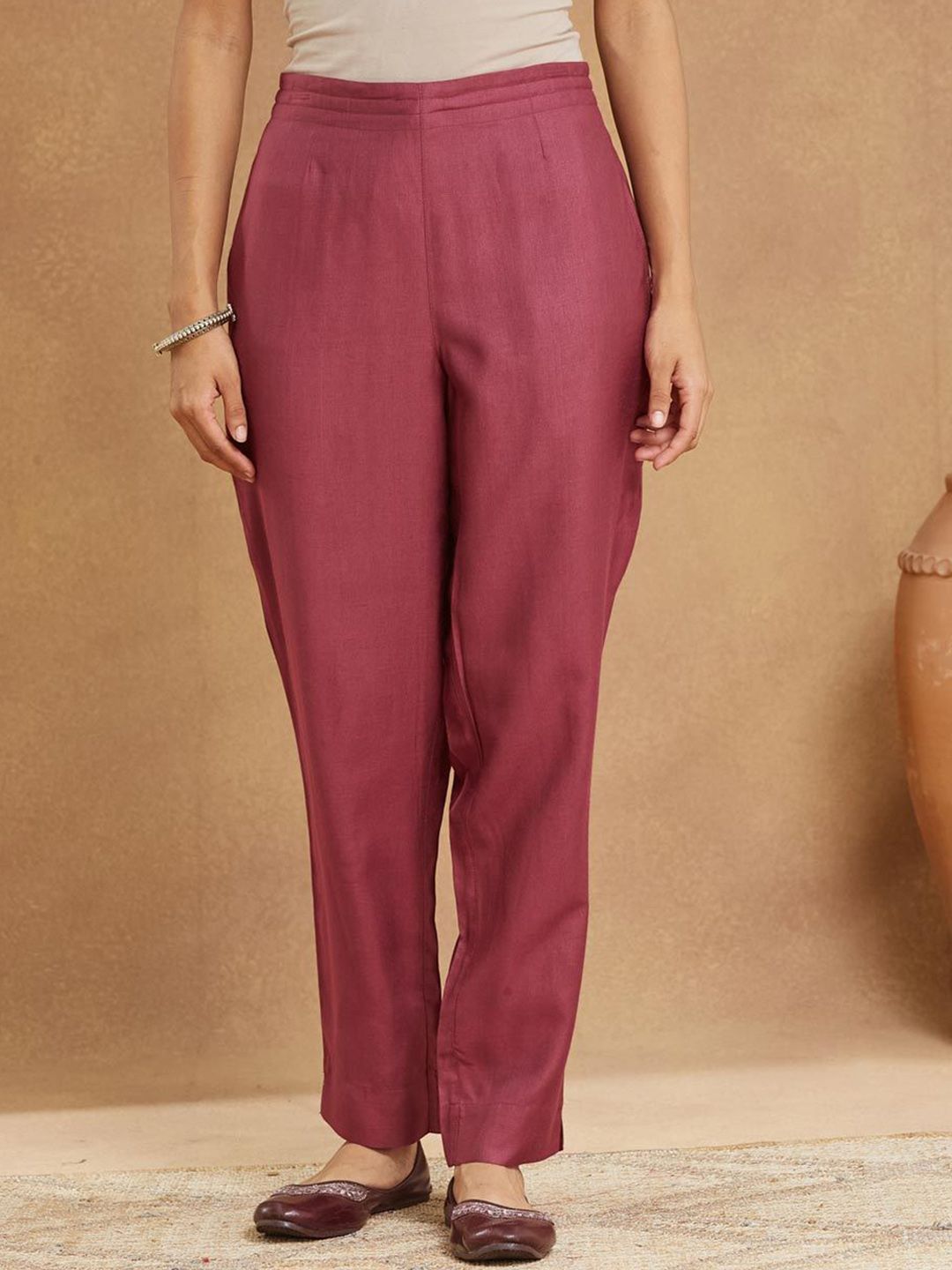 Fabindia Women High-Rise Cigarette Trousers-picture-40