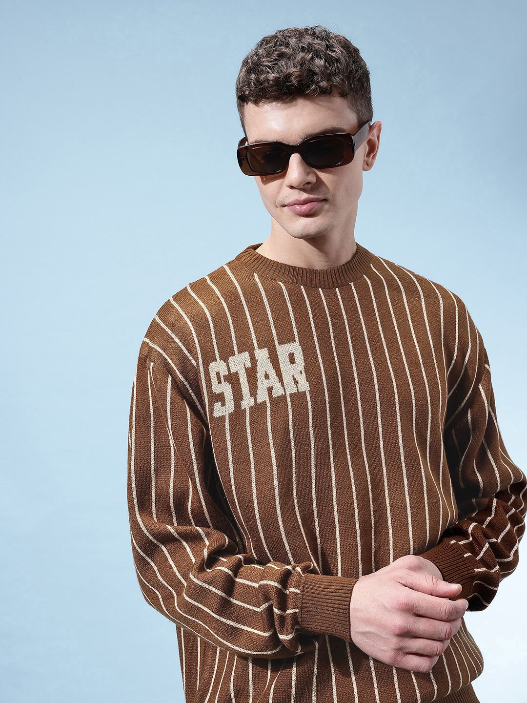 glitchez Striped Oversized Pullover-picture-40