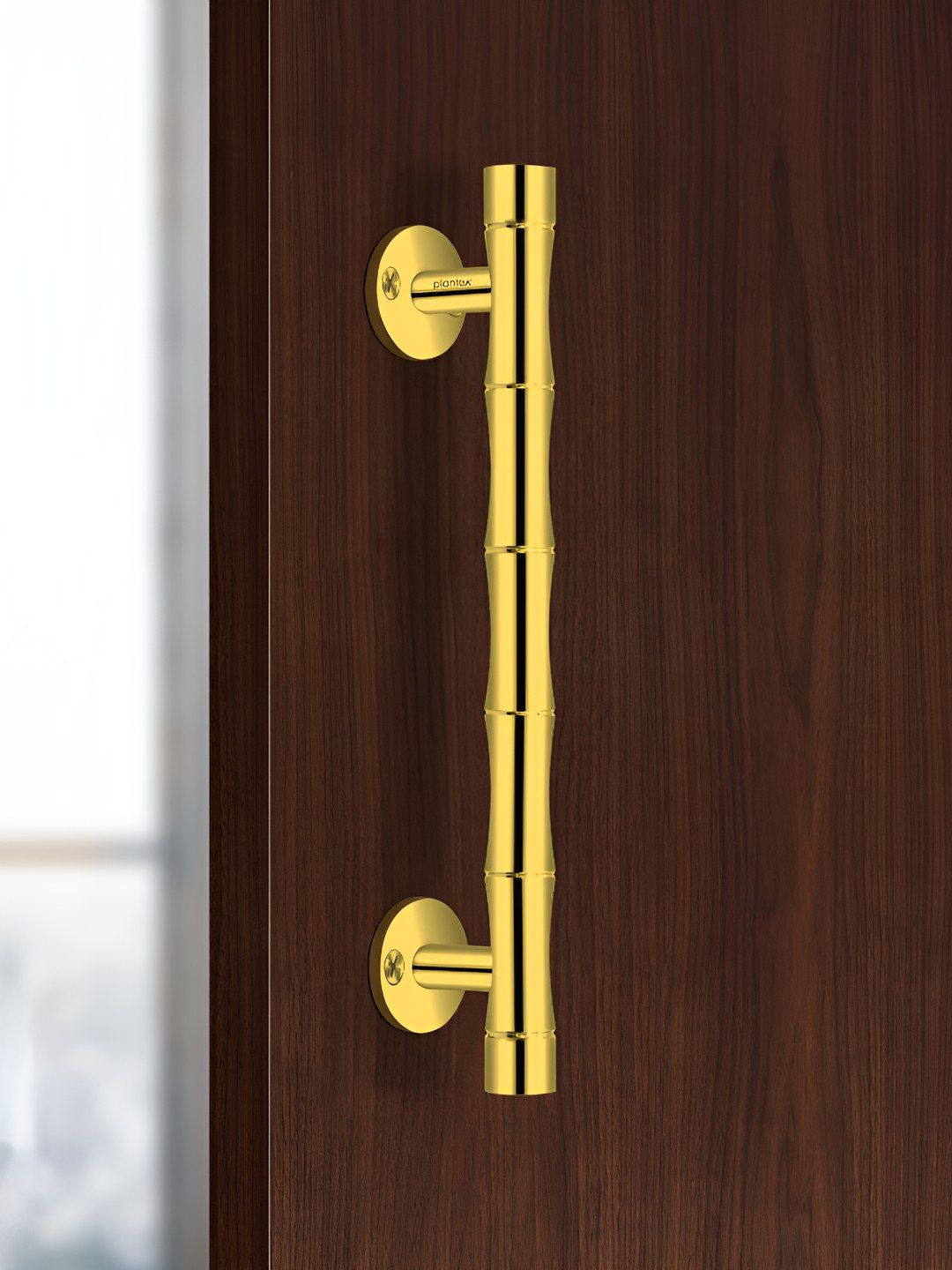 Plantex Stainless Steel Gold Pull-Push Door Handle-image-2
