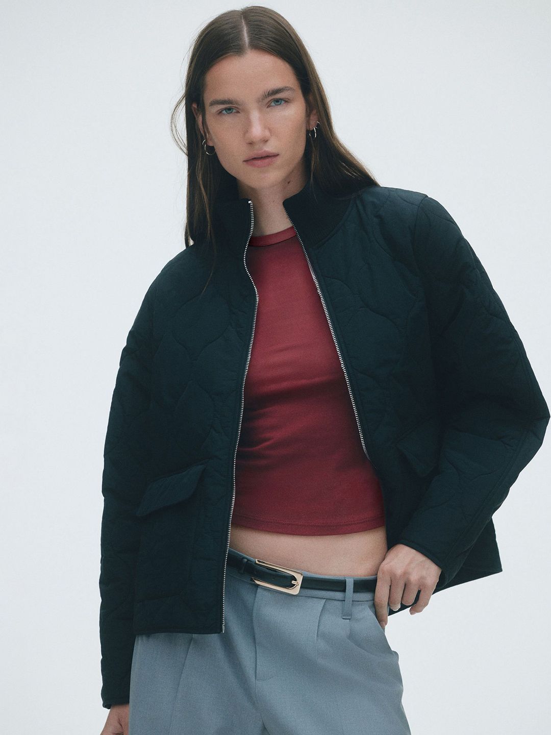 H&M Oversized Quilted Jacket-picture-19