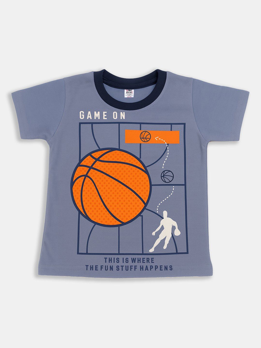Here&Now X Game Begins Boys Graphic Printed Pure Cotton T-Shirt-picture-17