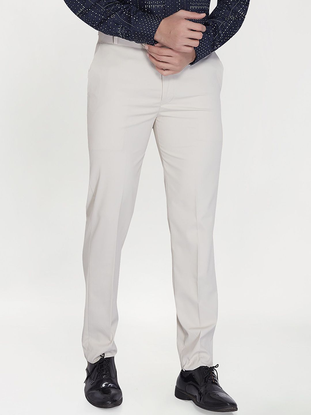 THE BEETEL HOUSE Men Relaxed Mid-Rise Formal Trousers-picture-34