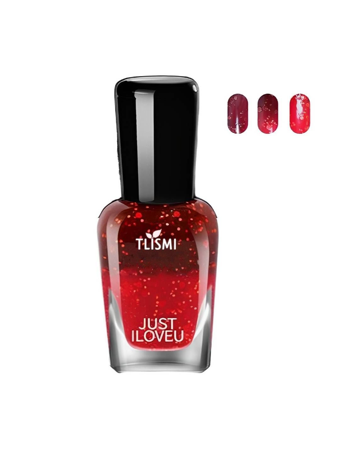TLISMI Just I Love U Temperature Color Changing Nail Gel Polish-7 ml-Shimmer Dark Red-picture-26