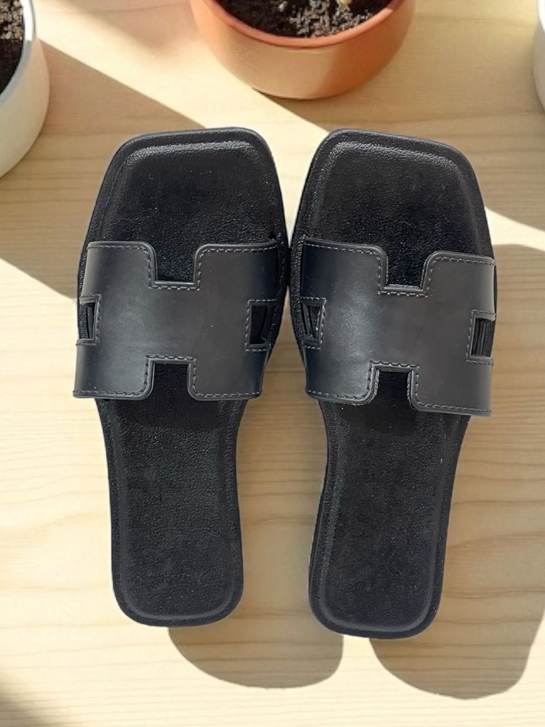 Deals4you Women One Toe Flats with Laser Cuts-picture-33