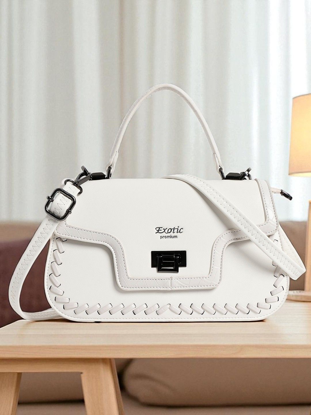 Exotic Structured Sling Bag with Cut Work-picture-24