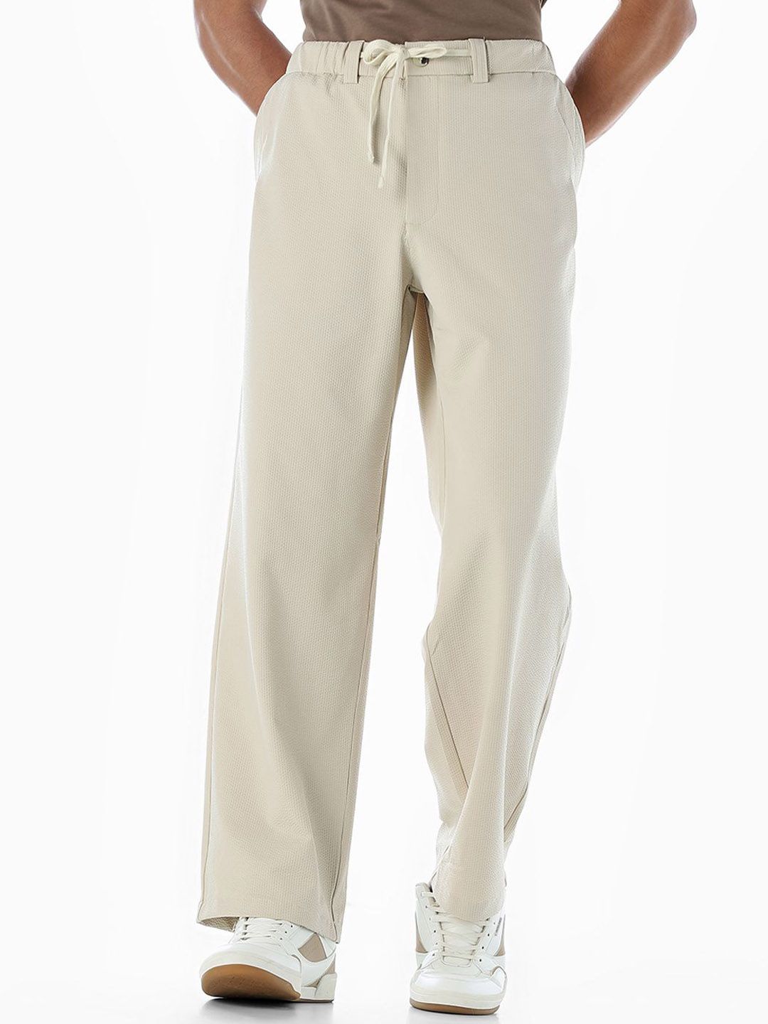 Jack & Jones Men Loose Fit High-Rise Chinos Trousers-picture-26