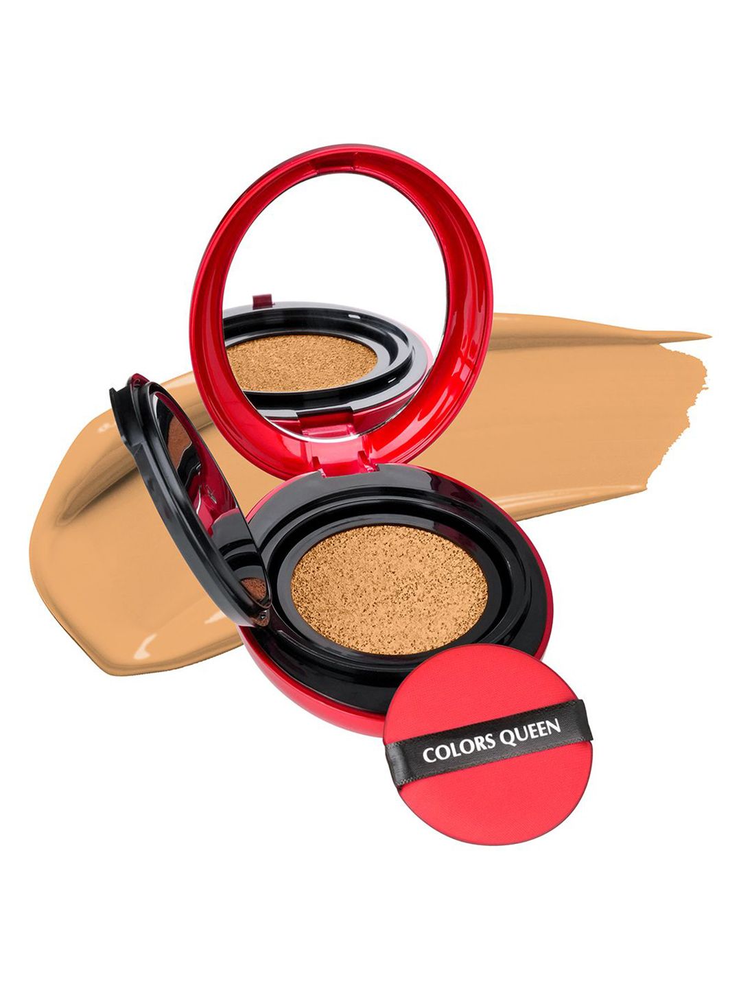 Colors Queen Mask Fit Red Cushion Foundation - 18 g - Almond Glow 03-picture-35