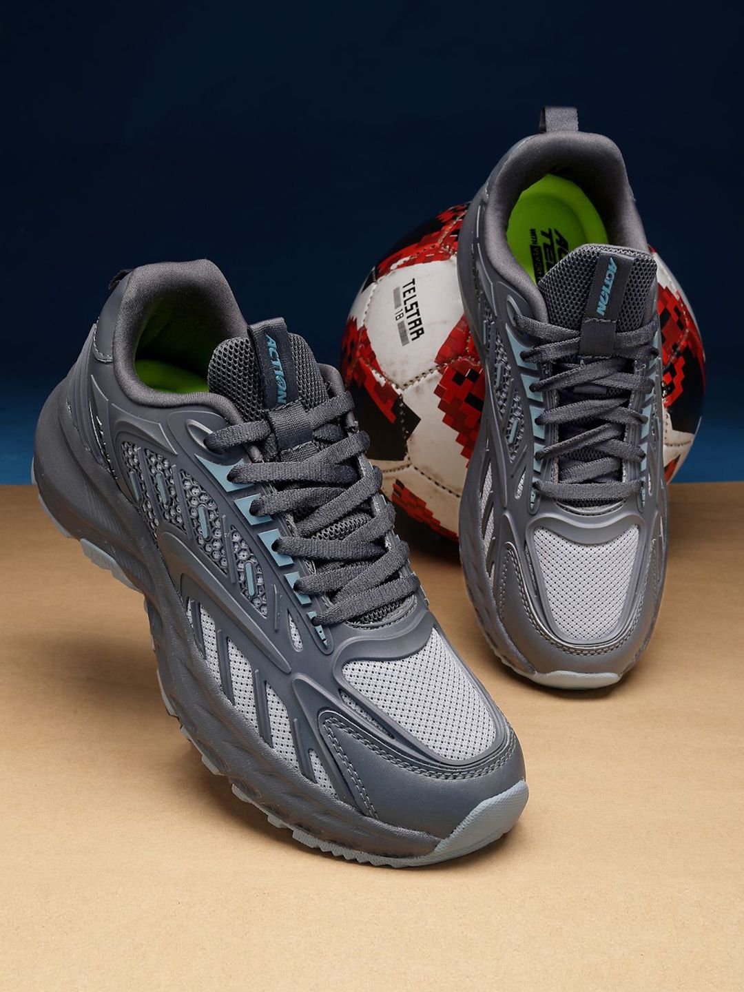 Action Men Mesh Running Non-Marking Shoes-picture-29
