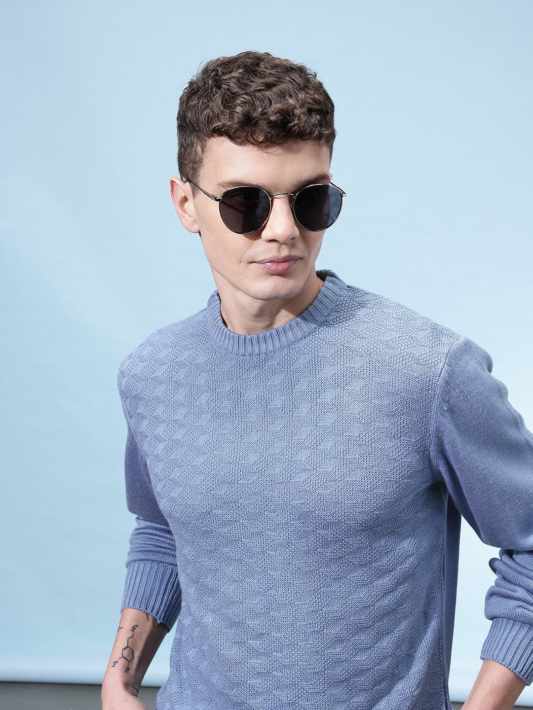glitchez Textured Pullover-picture-50