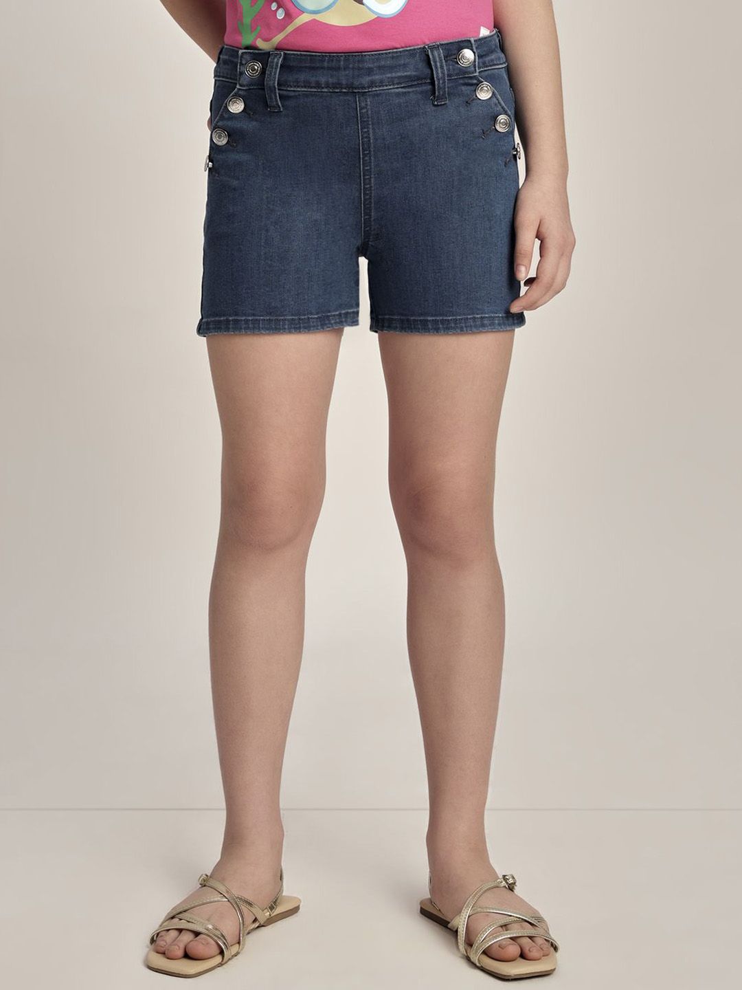 Vero Moda Girls Regular Fit Denim Shorts-picture-31