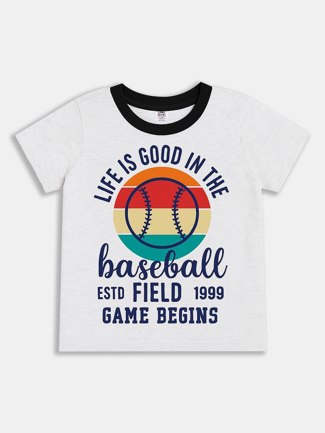 Here&Now X Game Begins Boys Typography Printed T-shirt-picture-35