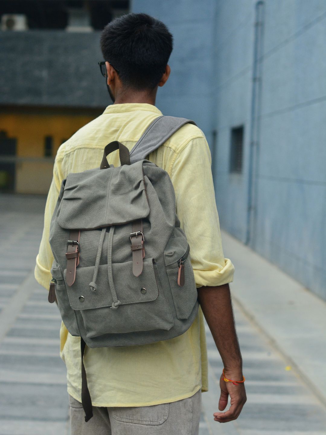 EcoRight Unisex Cotton Canvas Backpack-picture-21
