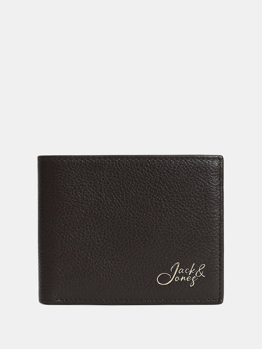 Jack & Jones Men Colourblocked Textured Leather Two Fold Wallet-picture-32