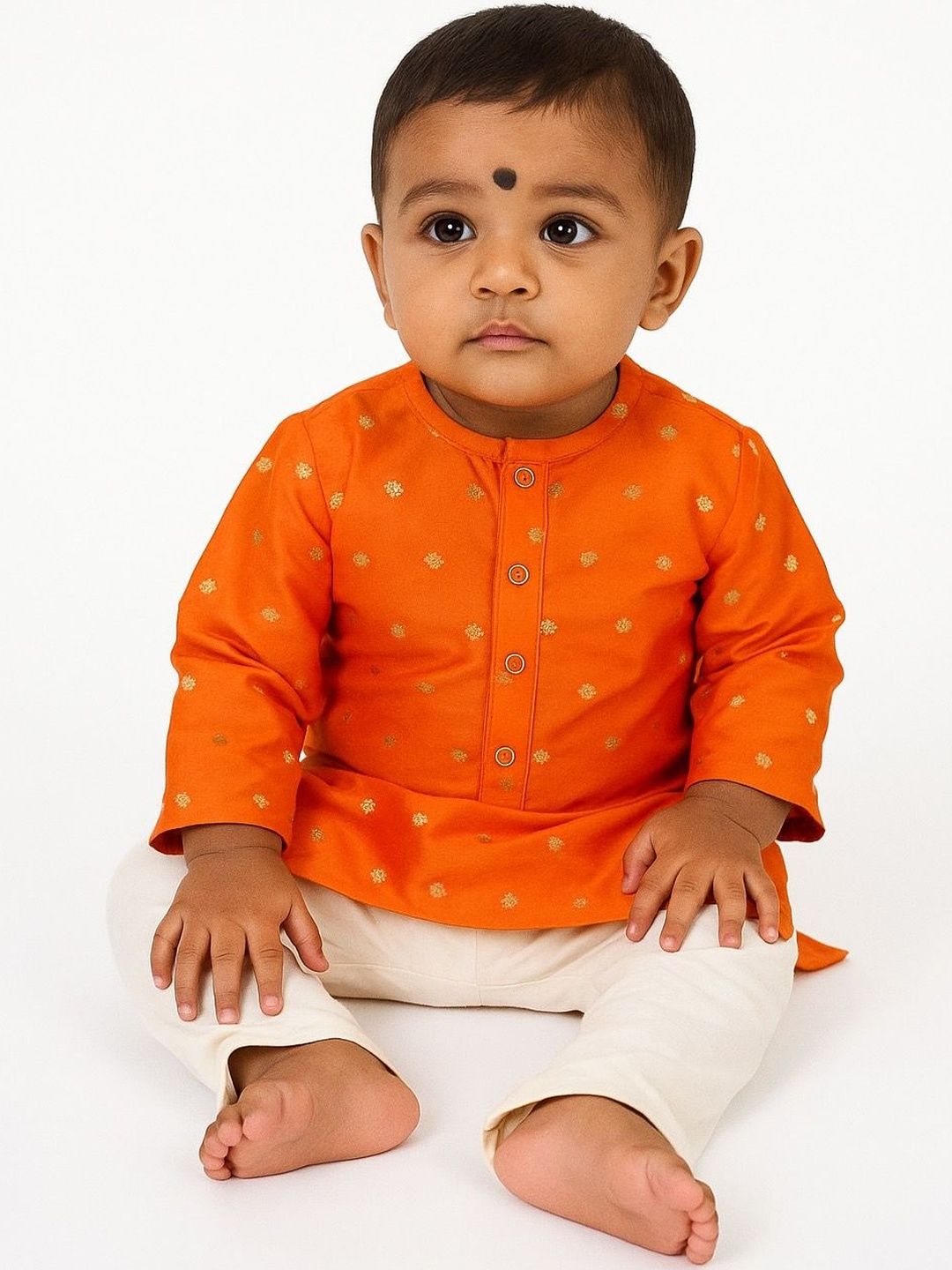 Sangria Boys Printed Regular Pure Silk Kurta with Pyjamas-picture-53