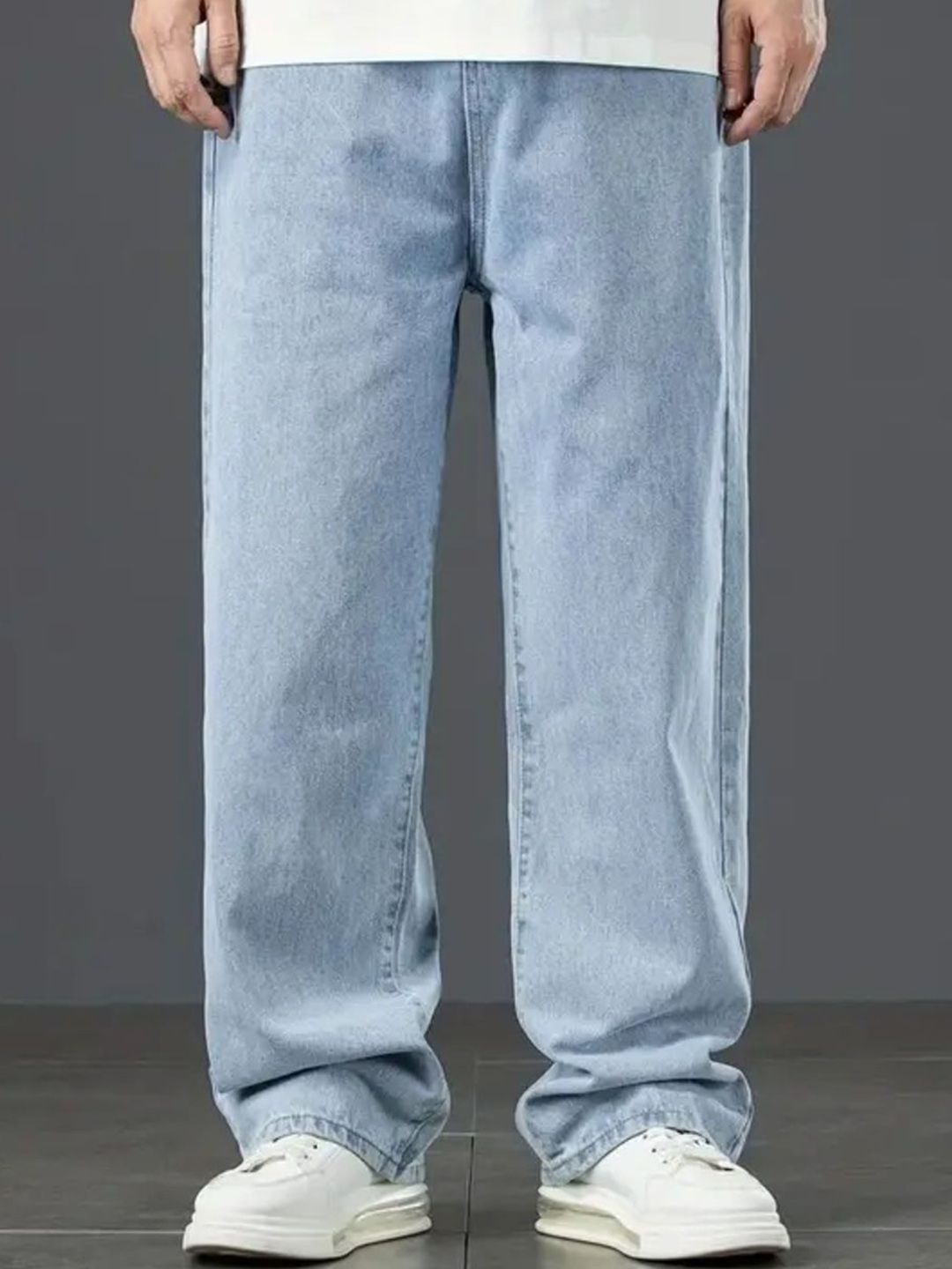 MaverIQ Men Classic Relaxed Fit Mid-Rise Stretchable Jeans-picture-21