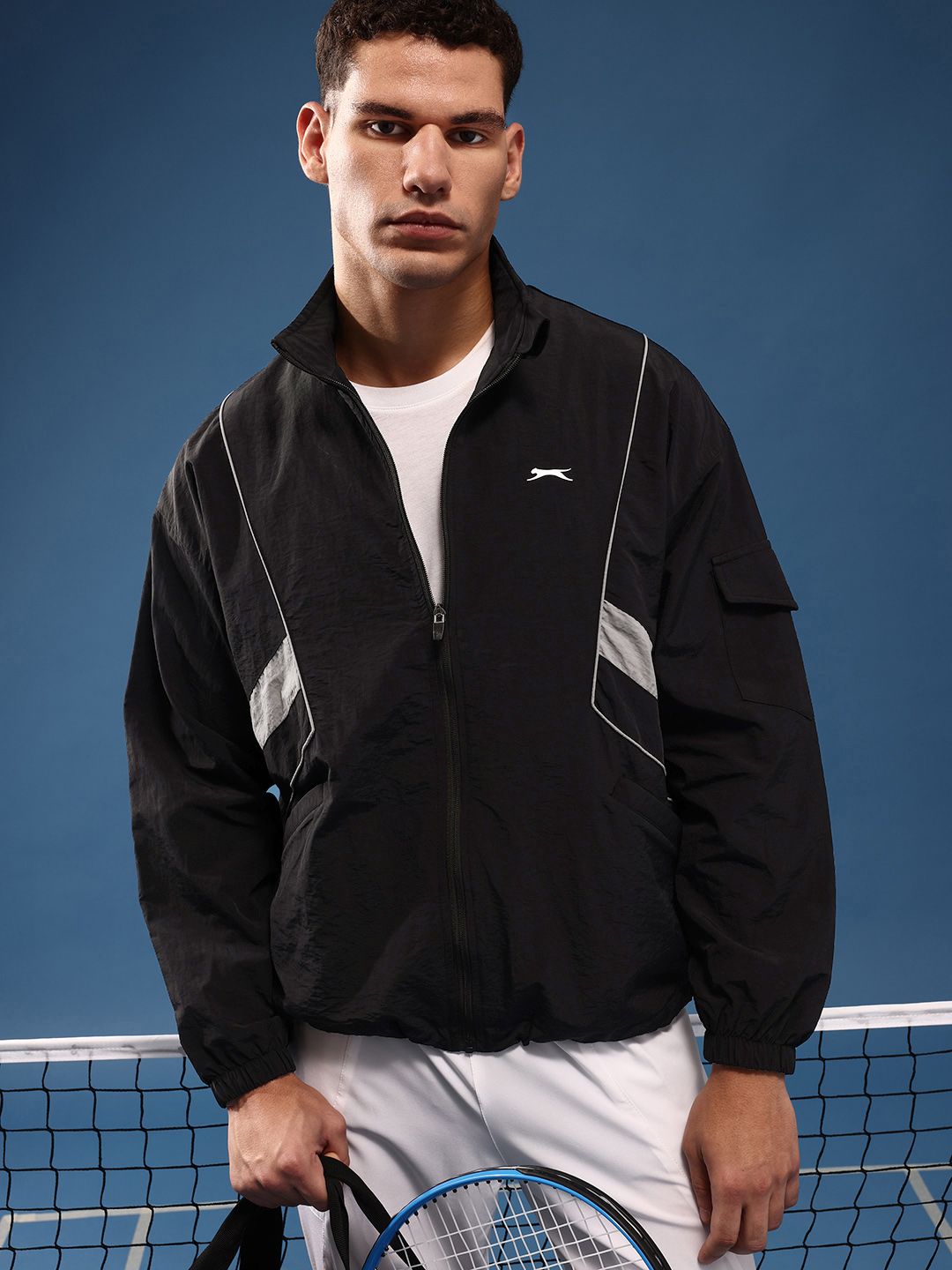 Slazenger Mock Collar Sporty Jacket-picture-24