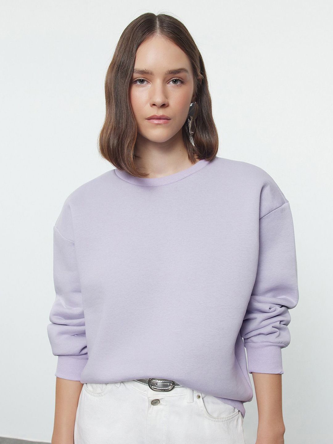 Trendyol Women Round Neck Sweatshirt-picture-18
