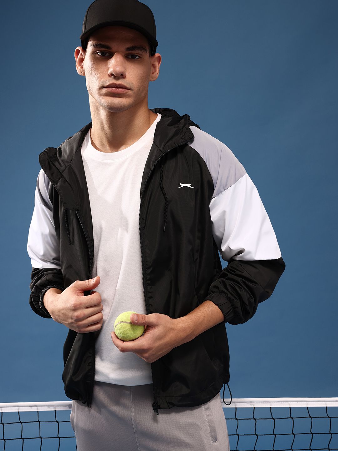 Slazenger Colourblocked Hooded Sporty Jacket-picture-22