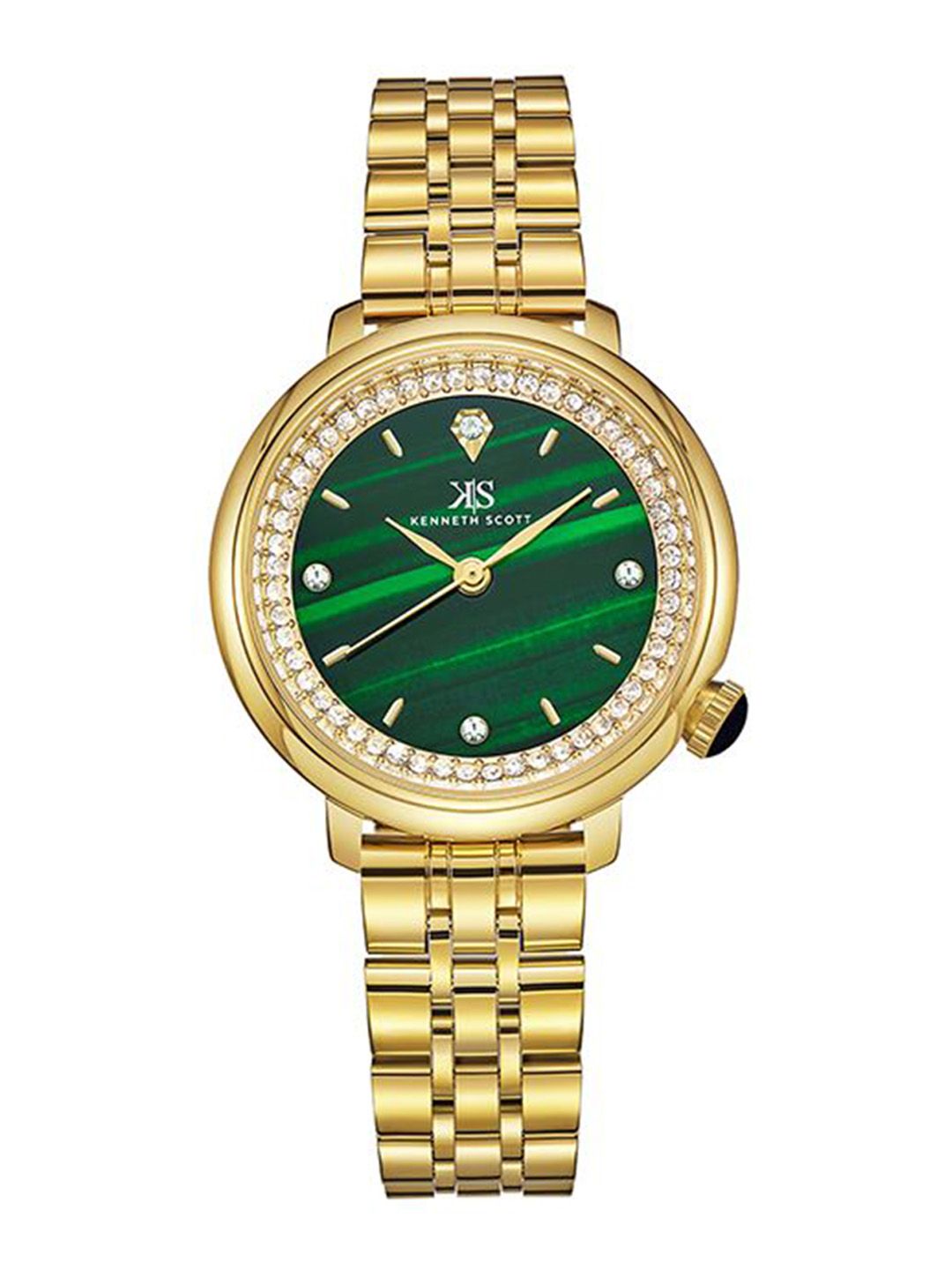 KENNETH SCOTT Women Embellished Dial & Bracelet Style Straps Analogue Watch K23518-GBGH-picture-10