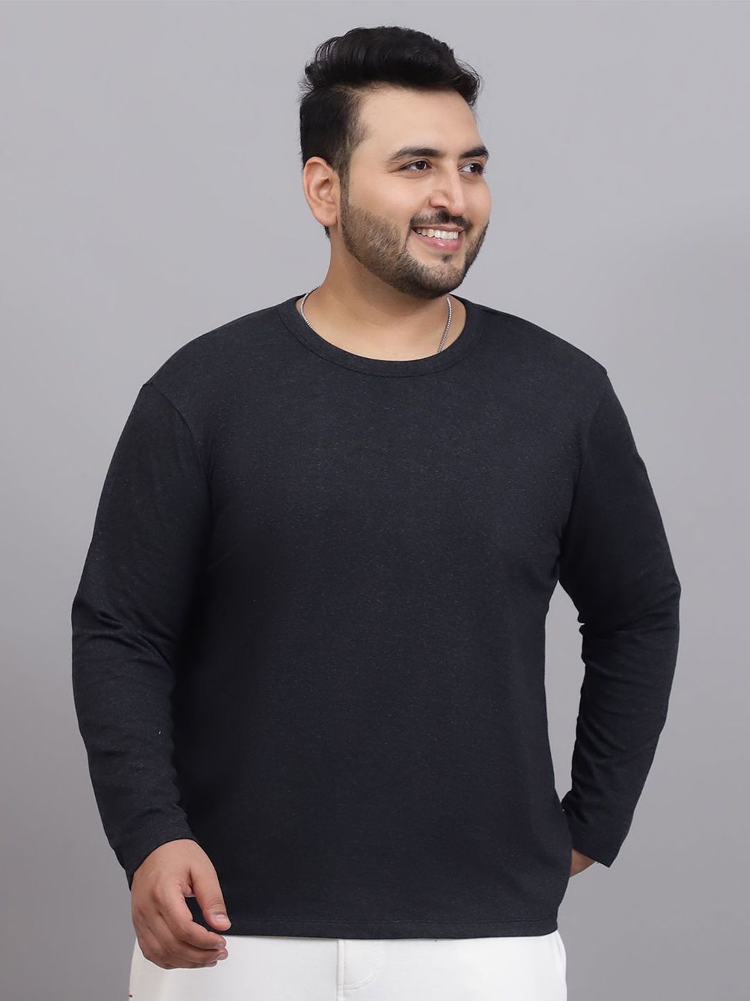 A AND K Men Plus Size Round Neck Cotton Pullover Sweatshirt-picture-31