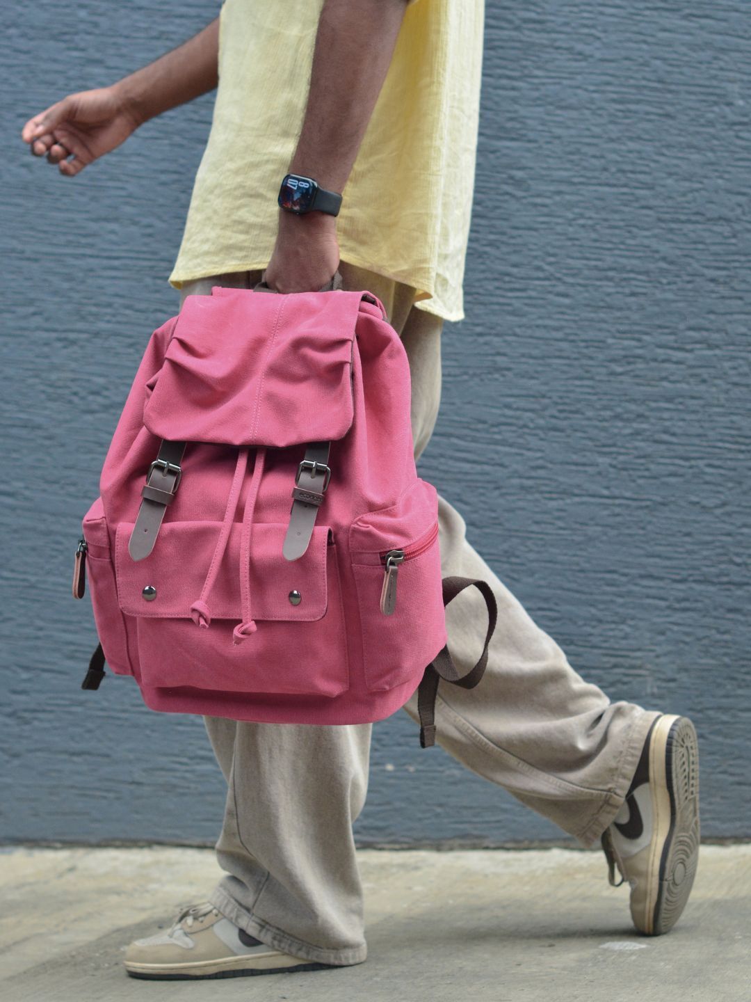 EcoRight Unisex Solid Cotton Canvas Backpack-picture-34
