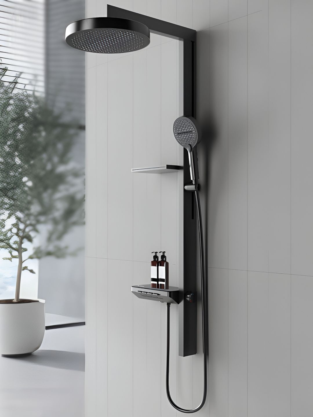 Plantex Silver-Toned Core Shower Panel-picture-39