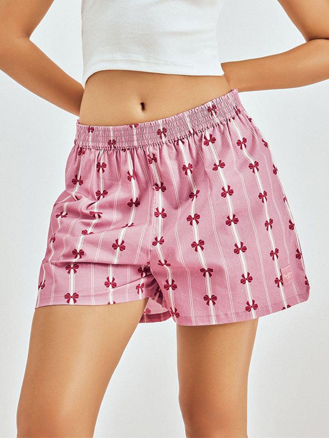 Pepe Jeans Secret Garden Women Mid-Rise Printed Lounge Shorts-picture-46