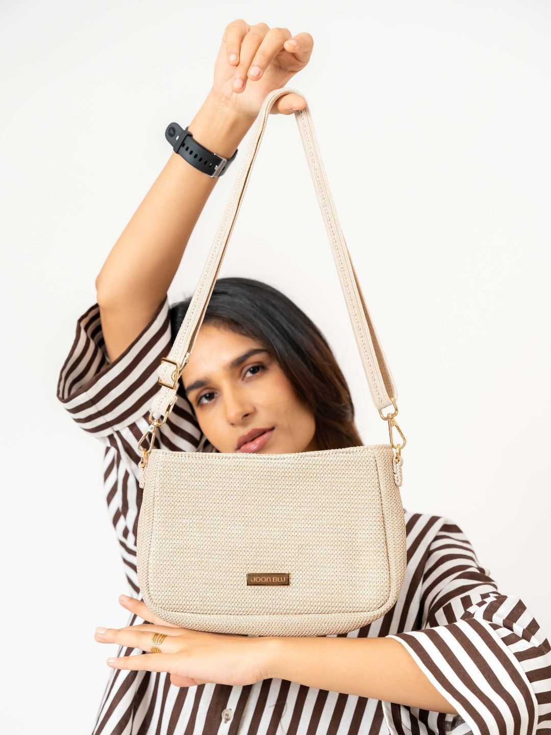 Joon Blu Women Textured Structured Sling Bag-picture-26