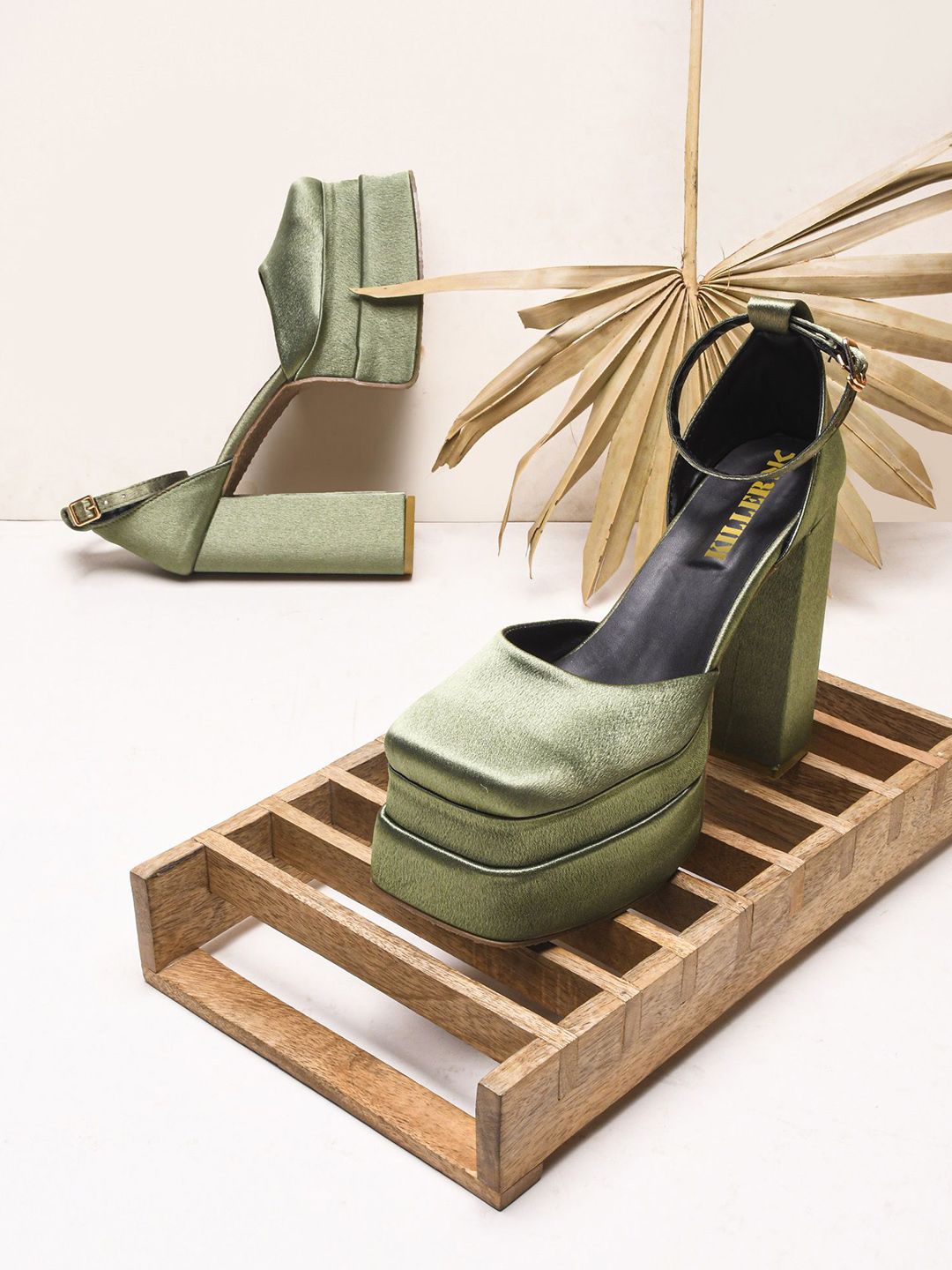 Killer Women Square Toe Block Heels Sandals with Buckles-picture-18