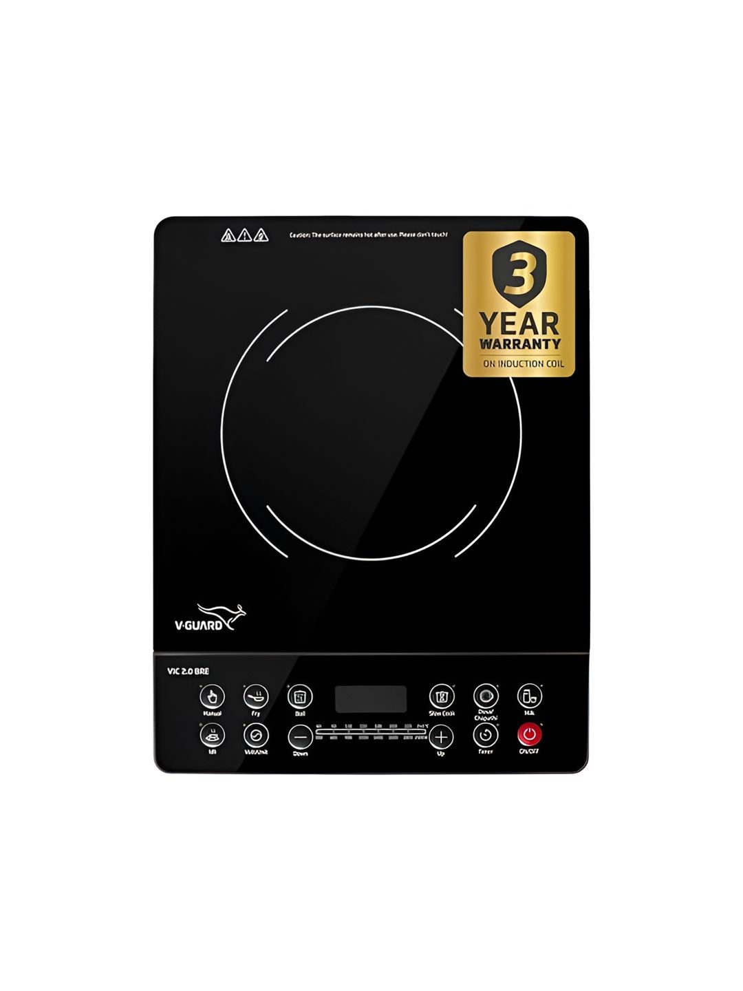 V-Guard VIC 2.0 BRE Black Induction Cooktop - 2000 W-image-5