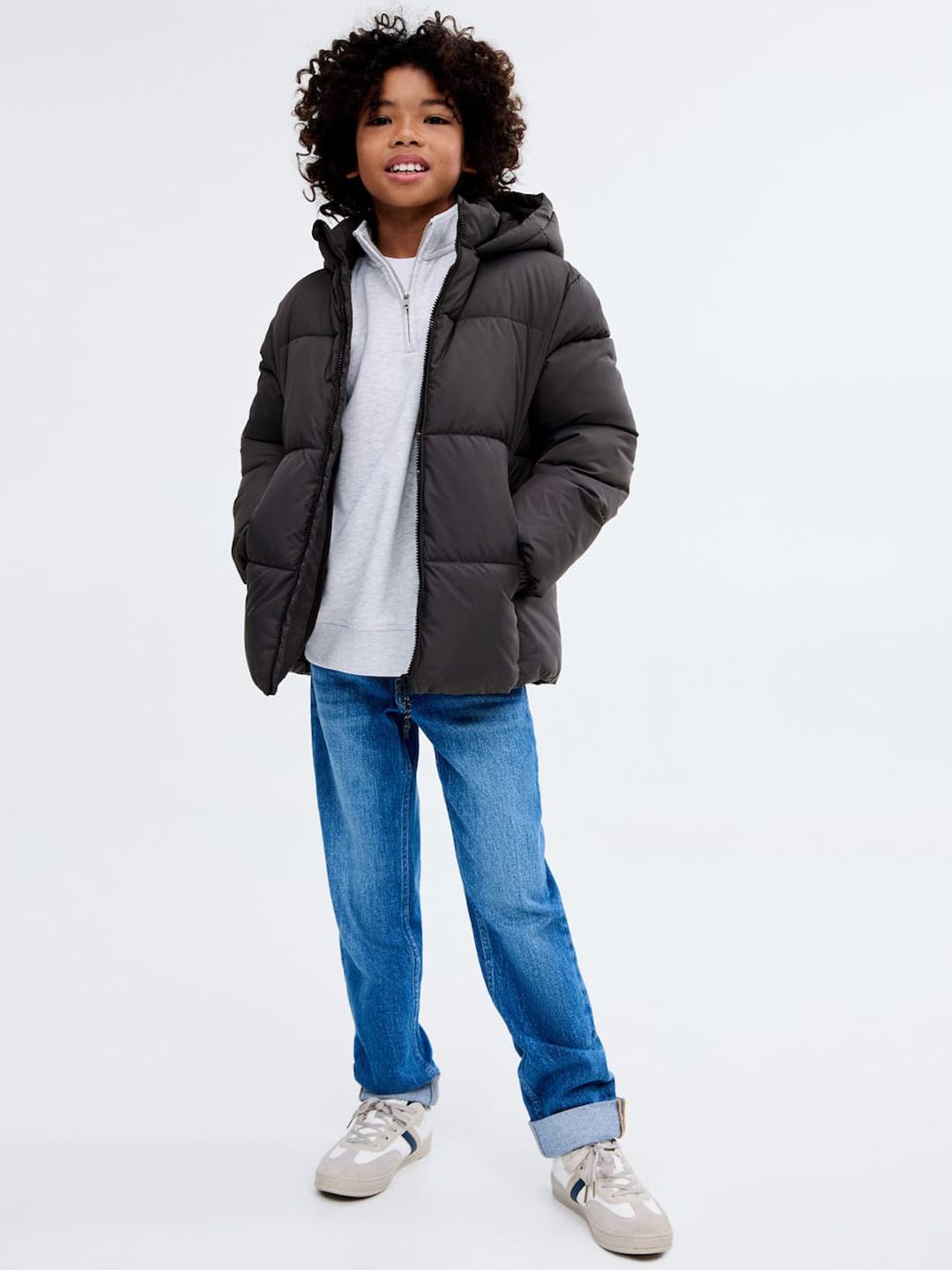 Mango Kids Boys Solid Puffer Jacket-picture-14