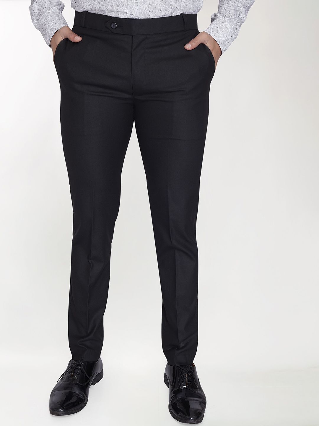 THE BEETEL HOUSE Men Relaxed Mid-Rise Formal Trousers-picture-38