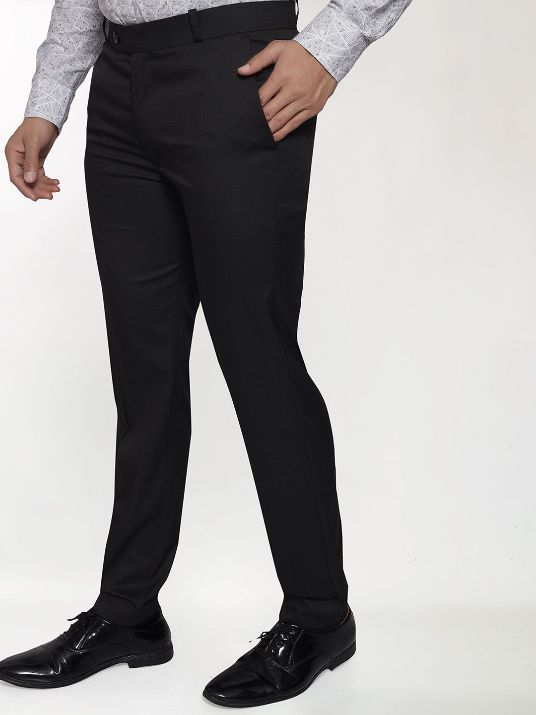 THE BEETEL HOUSE Men Relaxed Regular Fit Mid-Rise Formal Trousers-picture-20