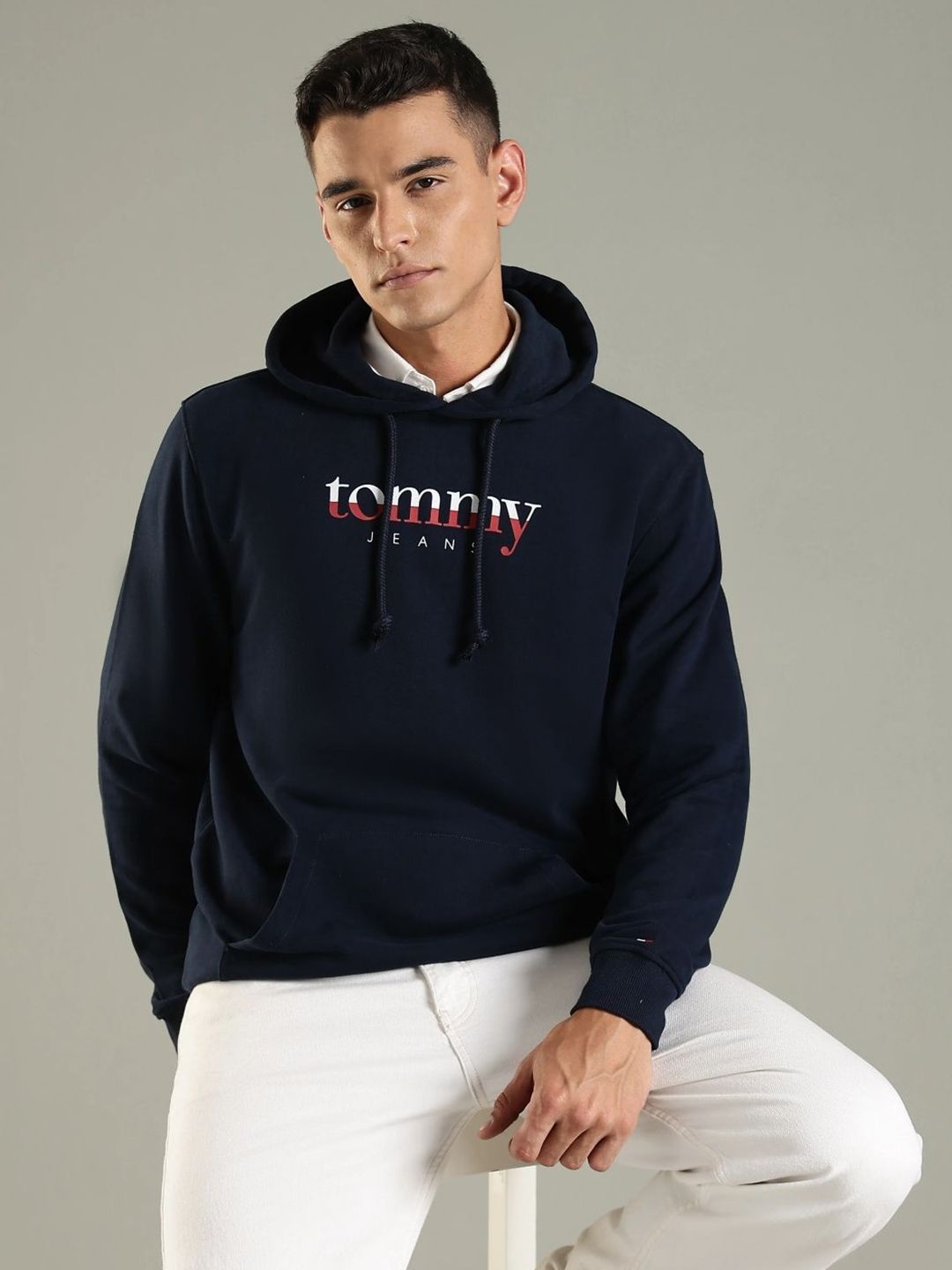 Tommy Hilfiger Men Brand Logo Printed Hooded Sweatshirt-picture-30