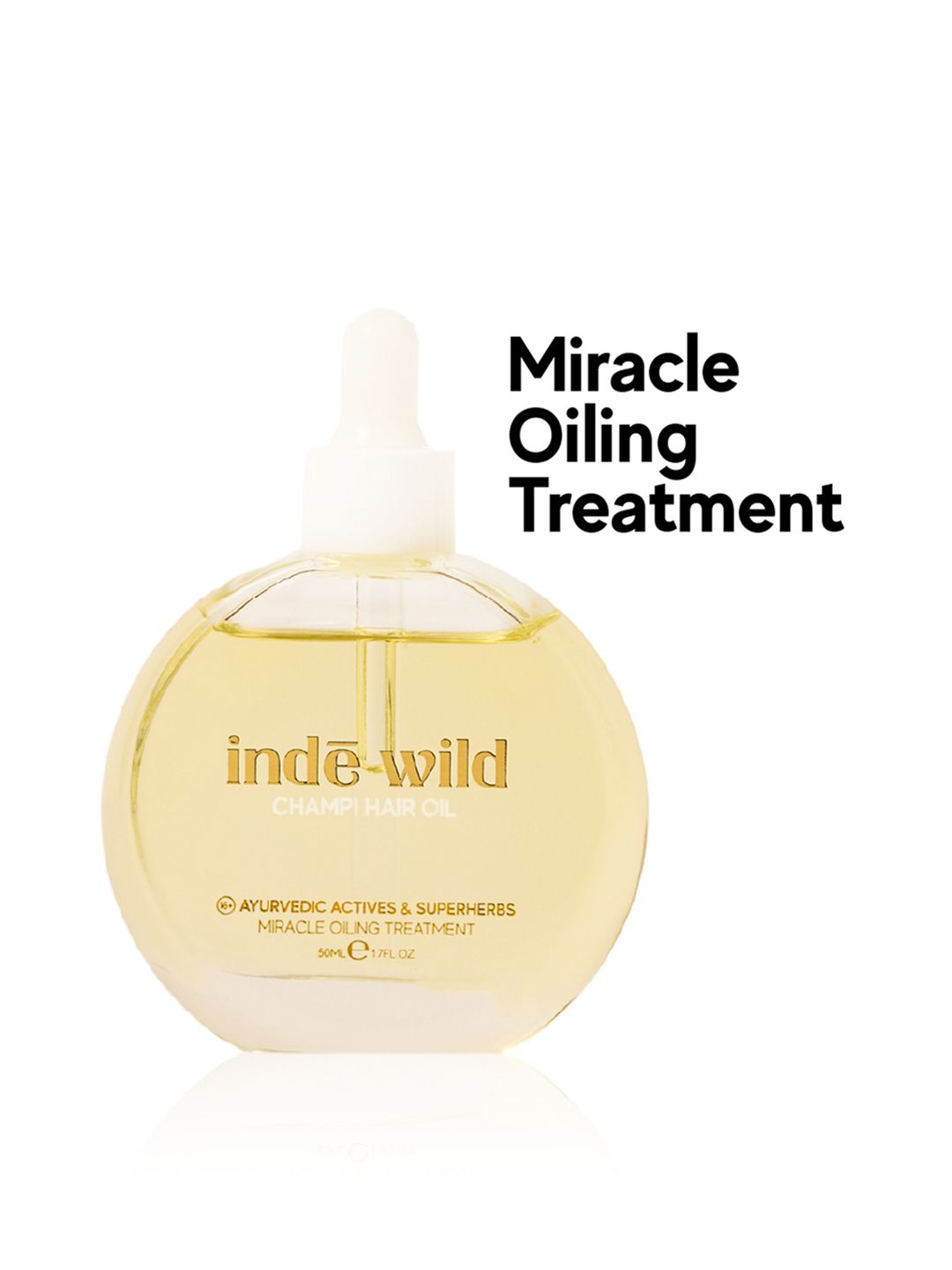 inde wild Champi Hair Oil with Bhringraj Brahmi & Amla - 50ml