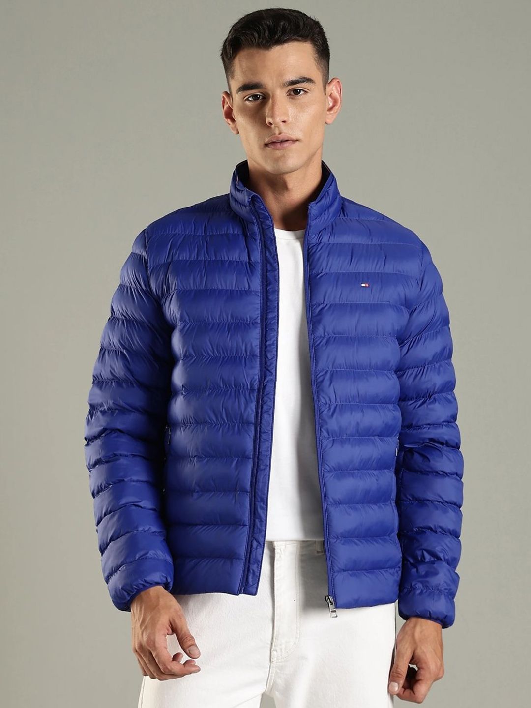 Tommy Hilfiger Men Mock Collar Solid Puffer Jacket-picture-26