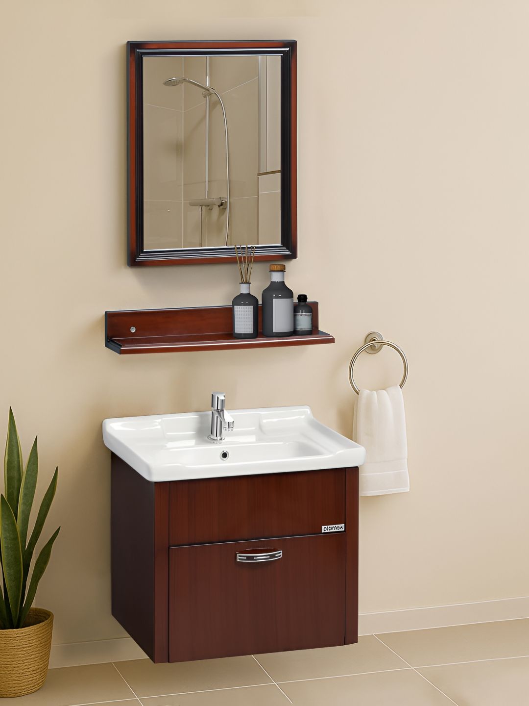 Plantex Black Bathroom Wall Mirror-image-30