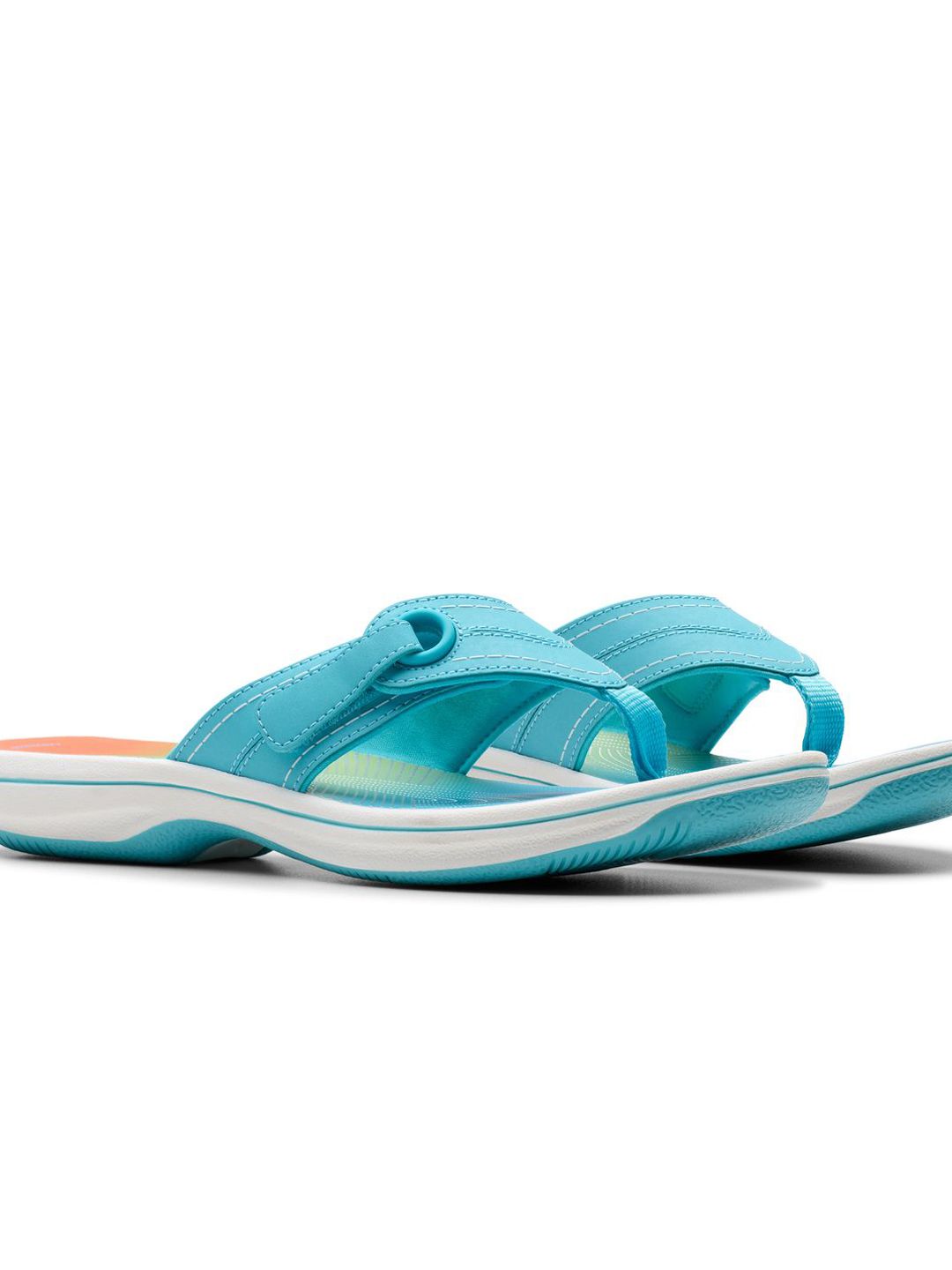 Clarks Women Colourblocked T-Strap Flats-image-43