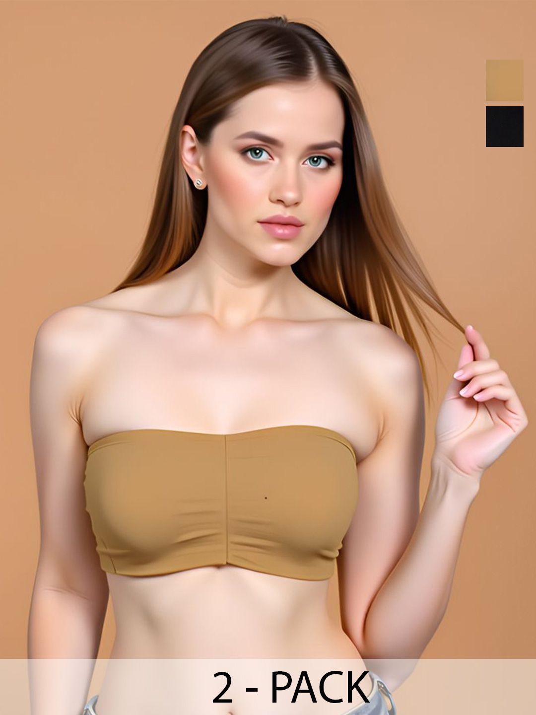 ComfyStyle Full Coverage Underwired T-shirt Tube Bra-image-14