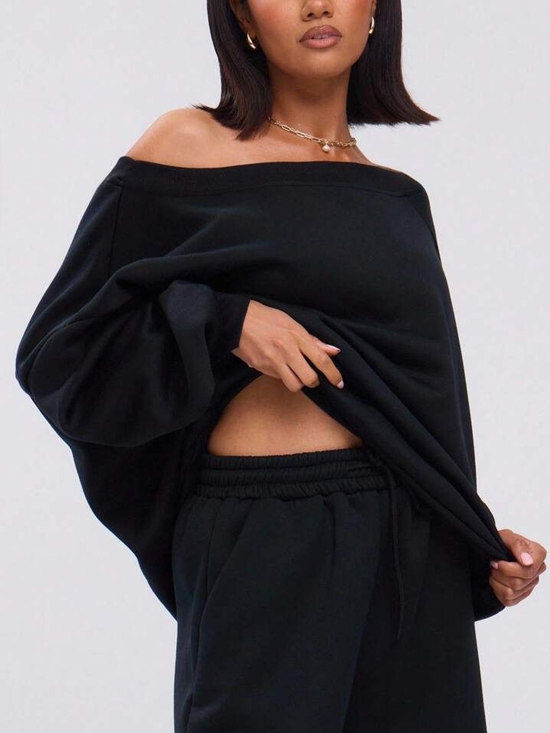 Roadster Women Solid Black Sweatshirt-picture-31