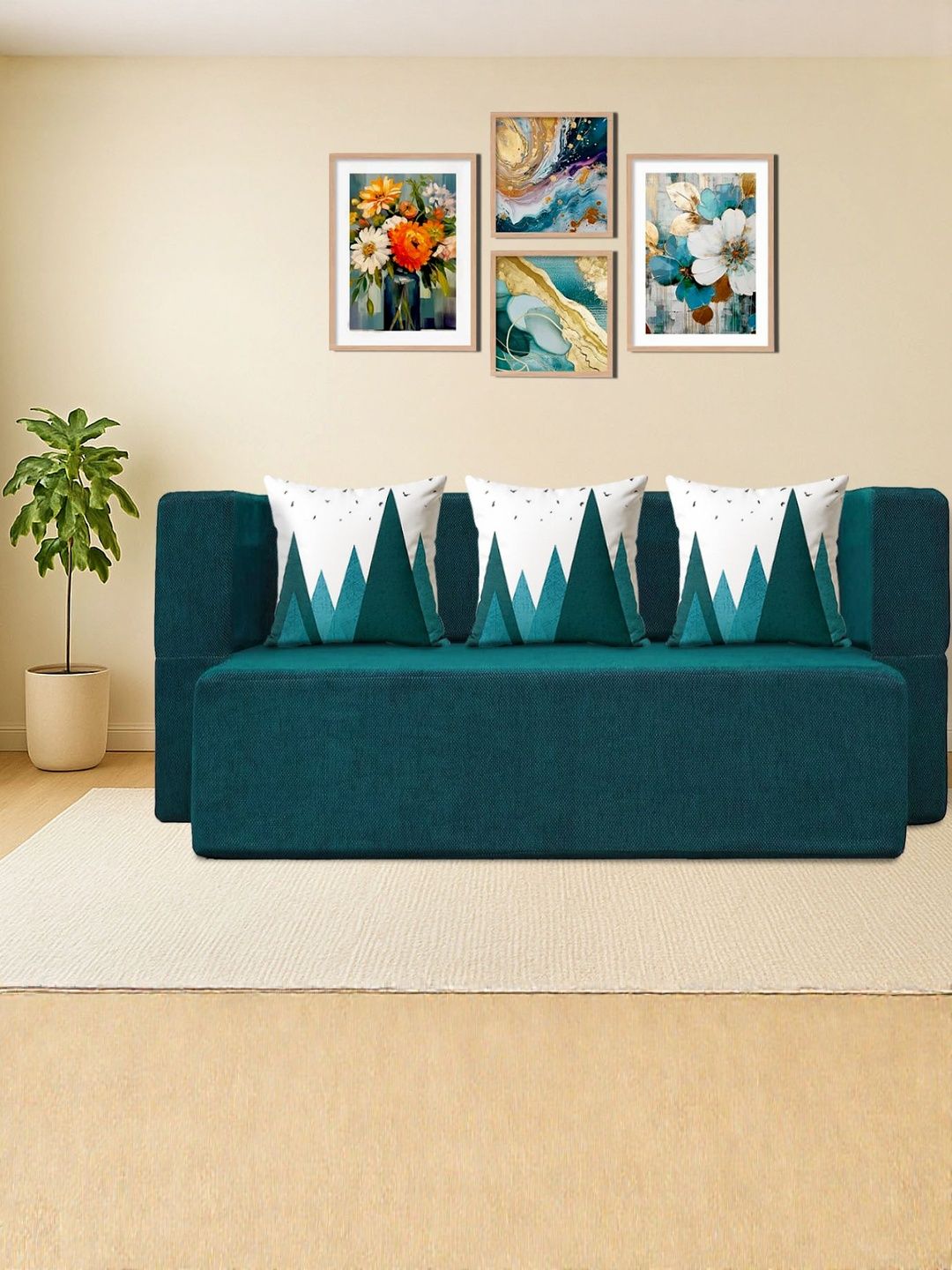 Clex Multi Purpose Foldable Sofa Cum Bed