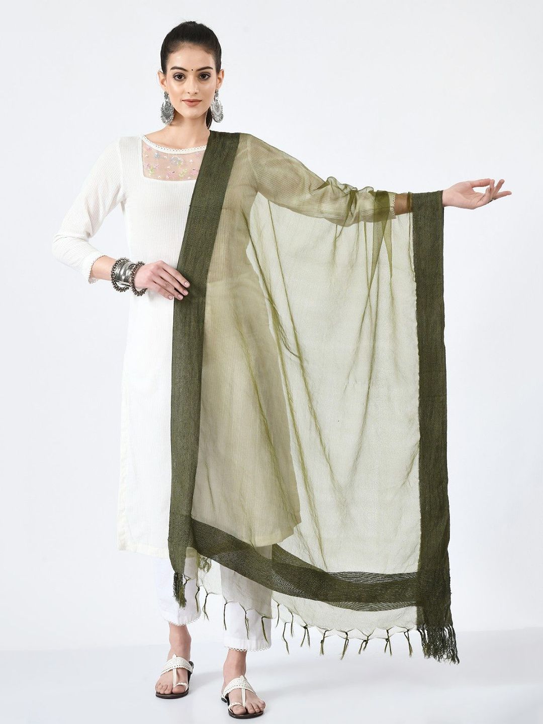 A R SILK DUPATTA HUB Organza Dupatta-picture-58