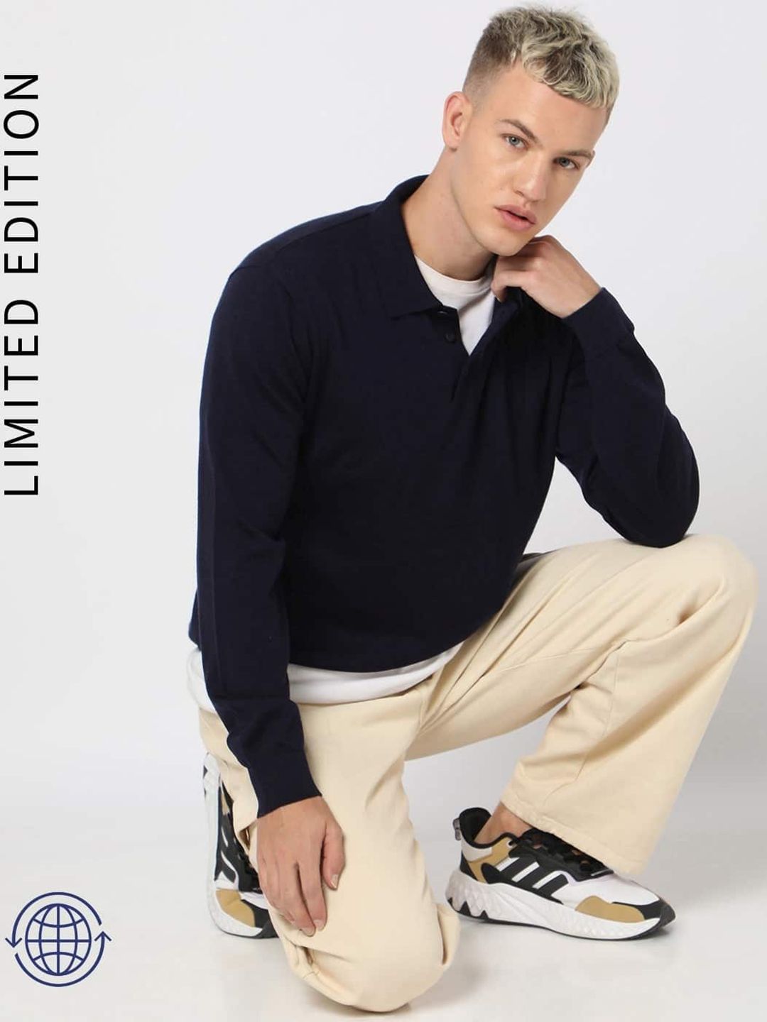 GAP Pure Woollen Polo Collar Pullover Sweaters-picture-36