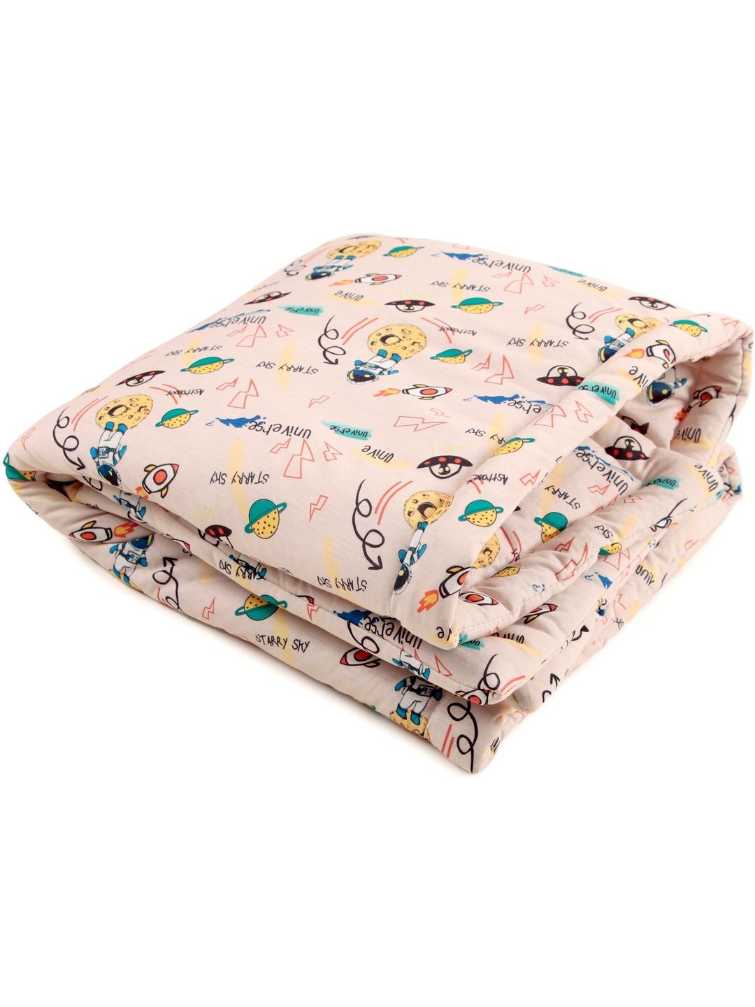 SIDLY PIDLY Peach-Coloured Cartoon Characters AC Room 210 GSM Blanket-picture-20