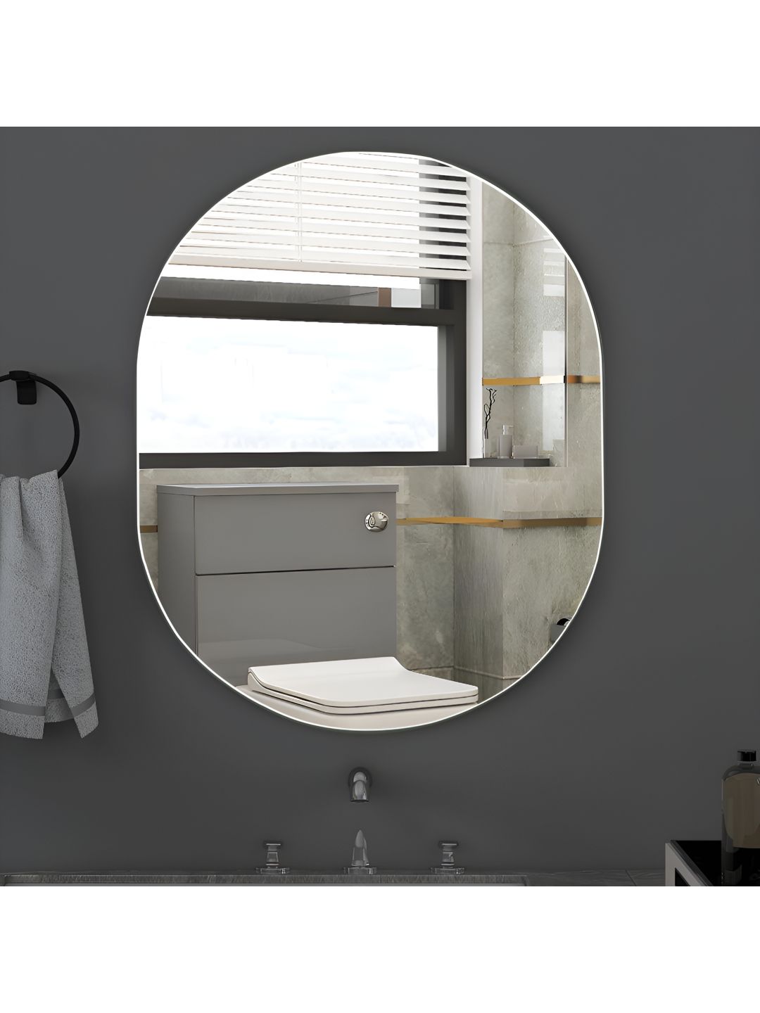Plantex Silver-Toned Bathroom Wall Mirror-picture-16