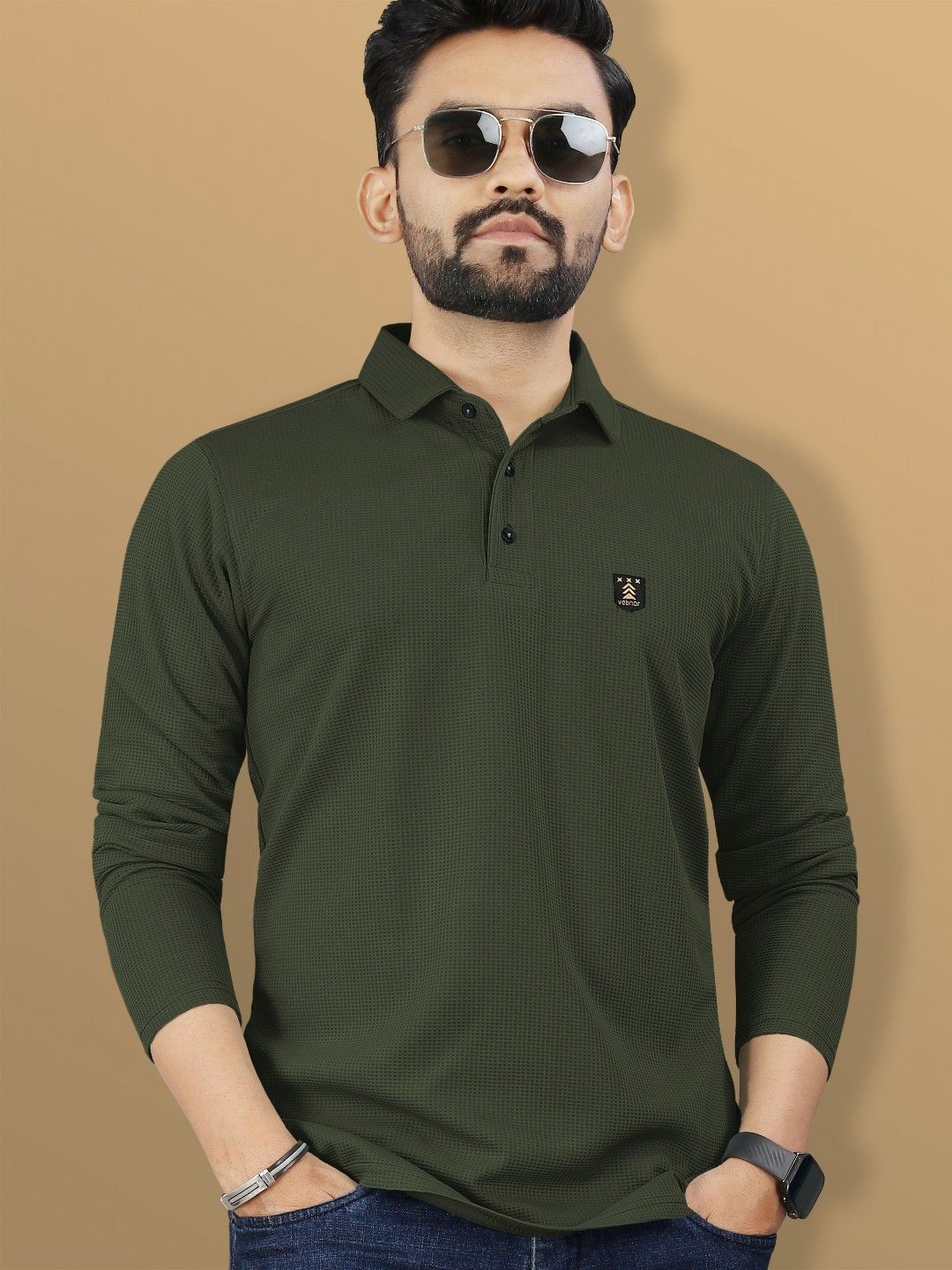 VeBNoR Men Self Design Polo Collar T-shirt-picture-24