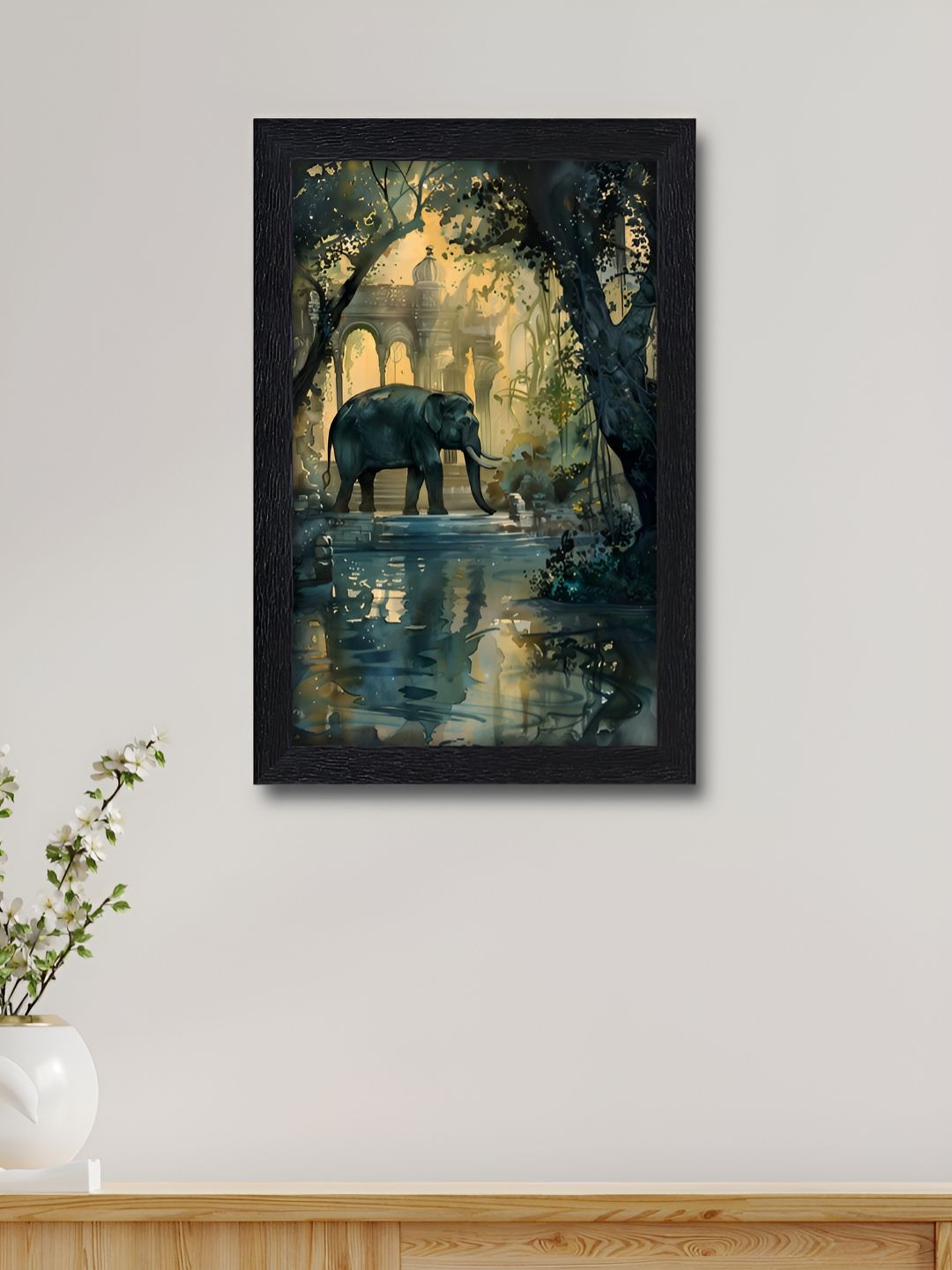 RANDOM Green & Blue Traditional Wooden Wall Art-picture-38